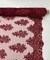 Burgundy Sequin Embroidered Lace Fabric by the Yard, 54" Wide Floral Mesh Lace with Double Scalloped Edges